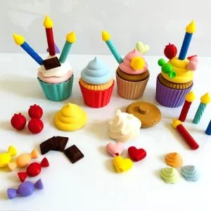 Speelset verjaardagscupcakes