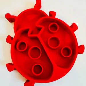 Vulvorm lieveheersbeestje rood