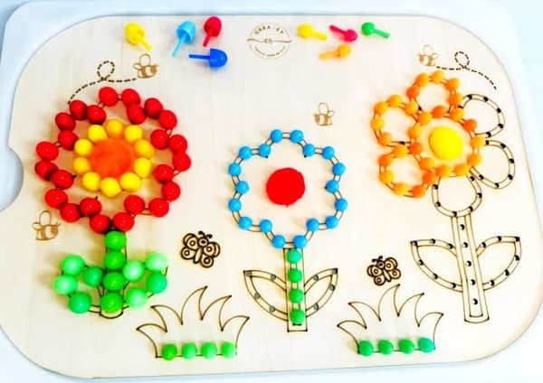 Speeldeksel lente bloemen - Afbeelding 2