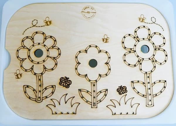 Speeldeksel lente bloemen