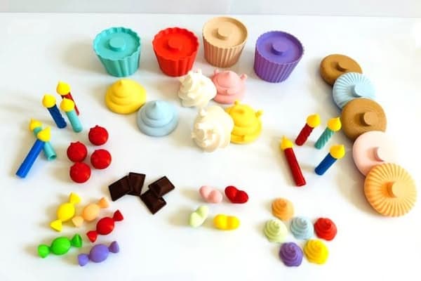 Speelset verjaardagscupcakes - Afbeelding 2