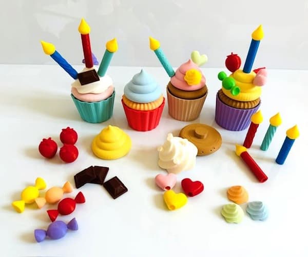 Speelset verjaardagscupcakes