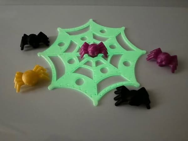 GLOW IN THE DARK spinnenweb - Afbeelding 2