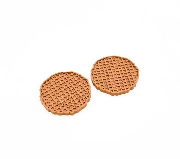 Koekje rond wafeltje