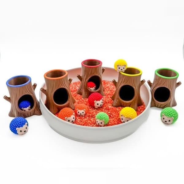 Gekleurde egeltjes, herfstcreatie van Crea-sy