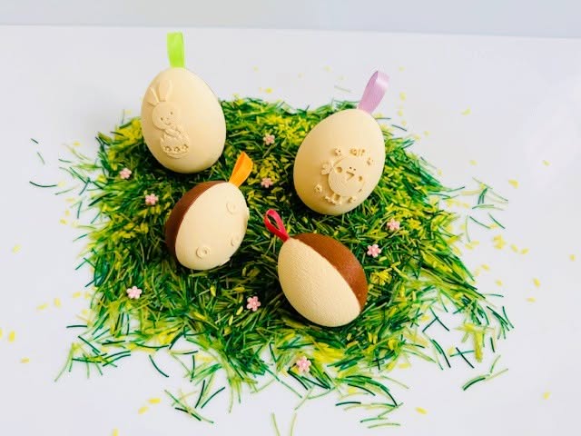 Paaseieren met bolletjes