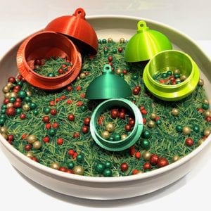 Opvul kerstballen